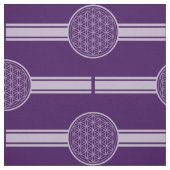 Blume des Lebensbanners weiß transparent Stoff (Muster)