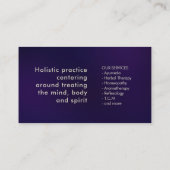 Blume des Lebensbaums - Gold und Perle Visitenkarte (Rückseite)