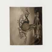 Blume des Lebensbaums Wandteppich (Vorderseite)