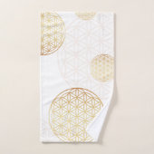 Blume des Lebensgolds Badhandtuch Set (Handtuch)