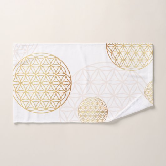 Blume des Lebensgolds Badhandtuch Set (Handtuch)