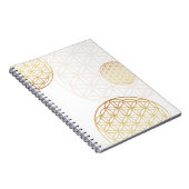 Blume des Lebensgolds Notizblock (Rechte Seite)