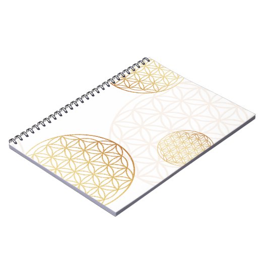 Blume des Lebensgolds Notizblock (Linke Seite)