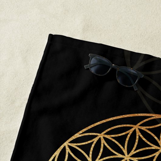 Blume des Lebensgolds Strandtuch (Beispiel)