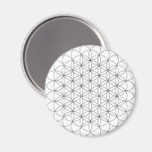 Blume des Lebensmagneten Magnet (Vorderseite/Rückseite)