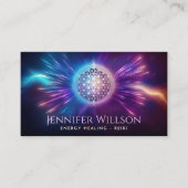 Blume des Lebensmittels - Kosmischer Energiefluss Visitenkarte (Vorderseite)