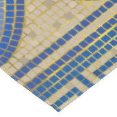 Blume des Lebensmosaiksteins N1 Tischdecke (Schrägansicht)