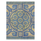 Blume des Lebensmosaiksteins N1 Tischdecke (Vorderseite)