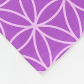 Blume des Lebensmusters Fleecedecke (Ecke)