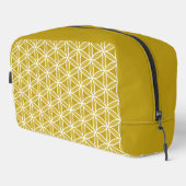 Blume des Lebensmusters - Golds & White Waschbeutel (Rechte Ecke)