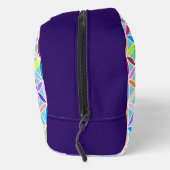 Blume des Lebensmusters - mehrfarbig Waschbeutel (Rechts)