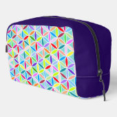 Blume des Lebensmusters - mehrfarbig Waschbeutel (Rechte Ecke)