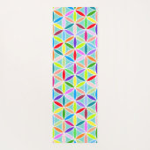 Blume des Lebensmusters - mehrfarbig Yogamatte (Rückseite)