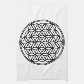 Blume des Lebensnetzes Geschirrtuch (Vertikal)