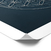 Blume des Lebensplakats Poster (Ecke)