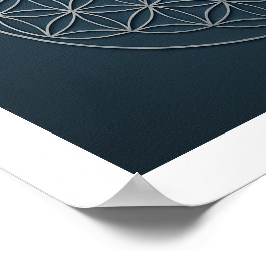 Blume des Lebensplakats Poster (Ecke)