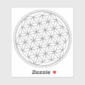 Blume des Lebenszeichens Aufkleber (Blatt)