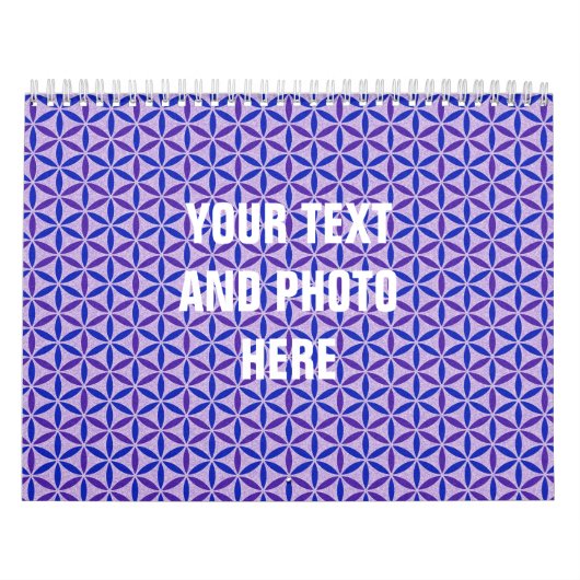 Blume des Lebenszyklus - Muster der Briefmarke - B Kalender (Titelbild)