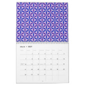 Blume des Lebenszyklus - Muster der Briefmarke - B Kalender (Mär 2027)