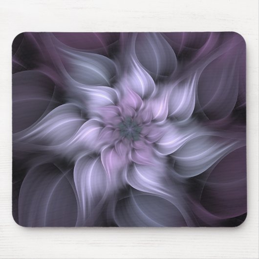 Blume des lila Fraktals Mousepad (Vorne)