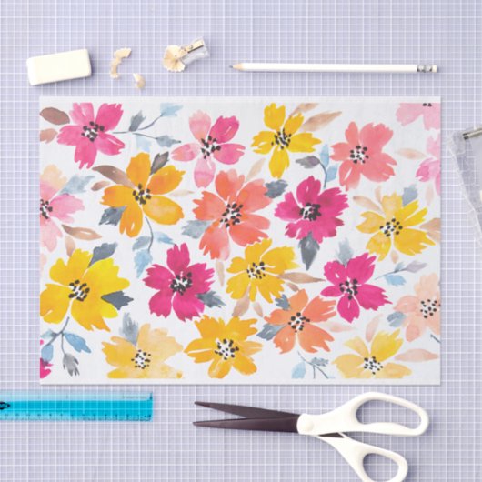 Blume des Loose Floral Seidenpapier (Handwerk)