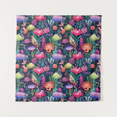 Blume des Meeres - Meeresgarten Wandteppich (Vorderseite)