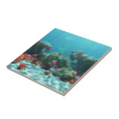 Blume des Meeresdekorativen Tile / Trivet Fliese (Seite)