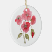 Blume des Mohns Keramik Ornament (Rechts)