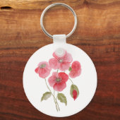 Blume des Mohns Schlüsselanhänger (Vorderseite)