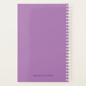 Blume des monatlichen Frühjahrsplaners Planer (Rückseite)