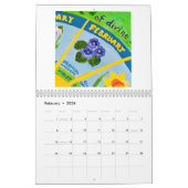 Blume des monatlichen Inspirationskalenders 2025 Kalender (Feb 2026)
