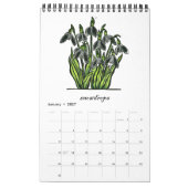 Blume des Monats Kalender (Jan 2027)