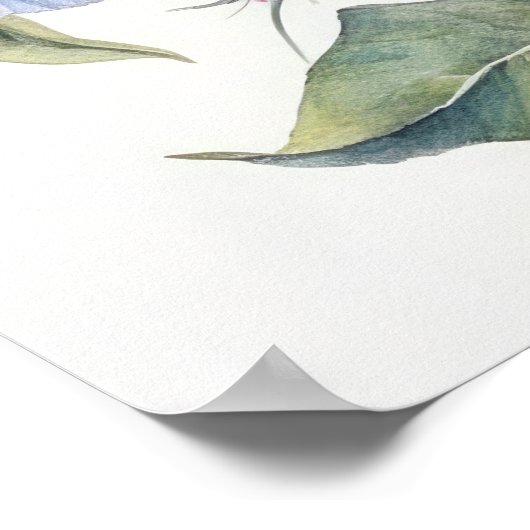 Blume des Morgens Poster (Ecke)