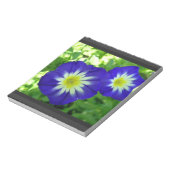 Blume des Morning Glory Notepad Notizblock (Rotiert)