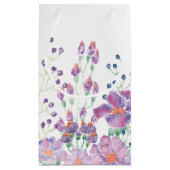 Blume des Muttergartens auf Weiß Kleine Geschenktüte (Rückseite)