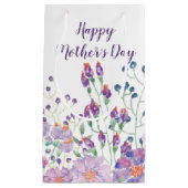 Blume des Muttergartens auf Weiß Kleine Geschenktüte (Vorderseite)