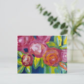 Blume des neuen Jahres 2023 Postkarte (Stehend Vorderseite)