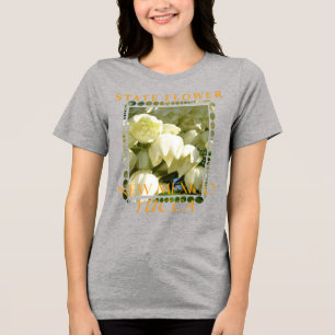 Blume des New-Mexico-Territoriums Die Yucca Tri-Blend Shirt