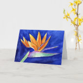 Blume des Paradieses - Grußkarte Karte (Gelbe Blume)