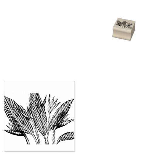Blume des Paradieses Gummistempel (Stempel)