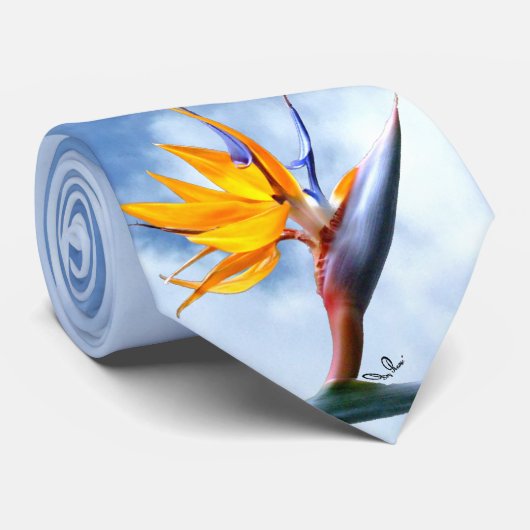 Blume des Paradieses Krawatte (Gerollt)