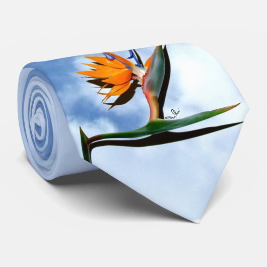 Blume des Paradieses Krawatte (Gerollt)