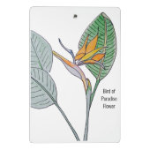 Blume des Paradieses Mini Klemmbrett (Rückseite)