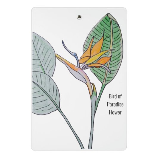 Blume des Paradieses Mini Klemmbrett (Rückseite)