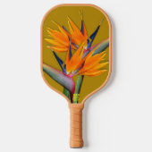 Blume des Paradieses Name Orange Pickleball Schläger (Vorderseite)