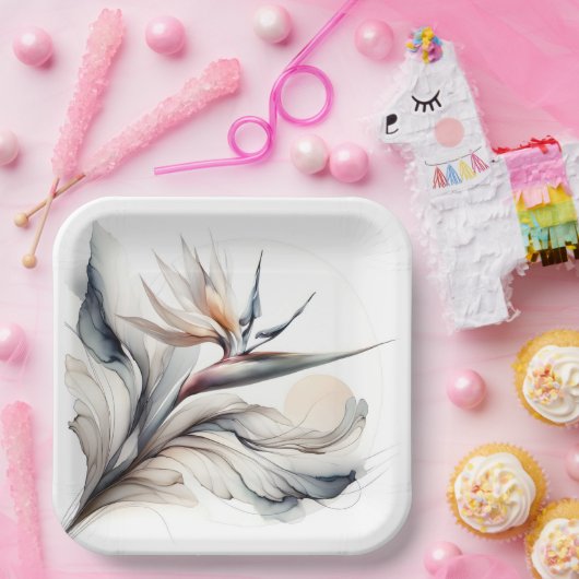 Blume des Paradieses Pappteller (Party)