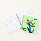 Blume des Paradieses Personalisiert Notizblock (Innenseite)