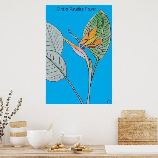 Blume des Paradieses Poster (Küche)