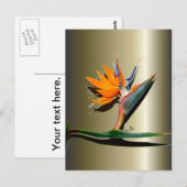 Blume des Paradieses Postkarte (Vorne/Hinten)