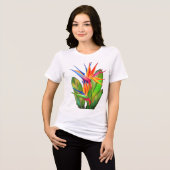 Blume des Paradieses Tri-Blend Shirt (Vorderseite voll)